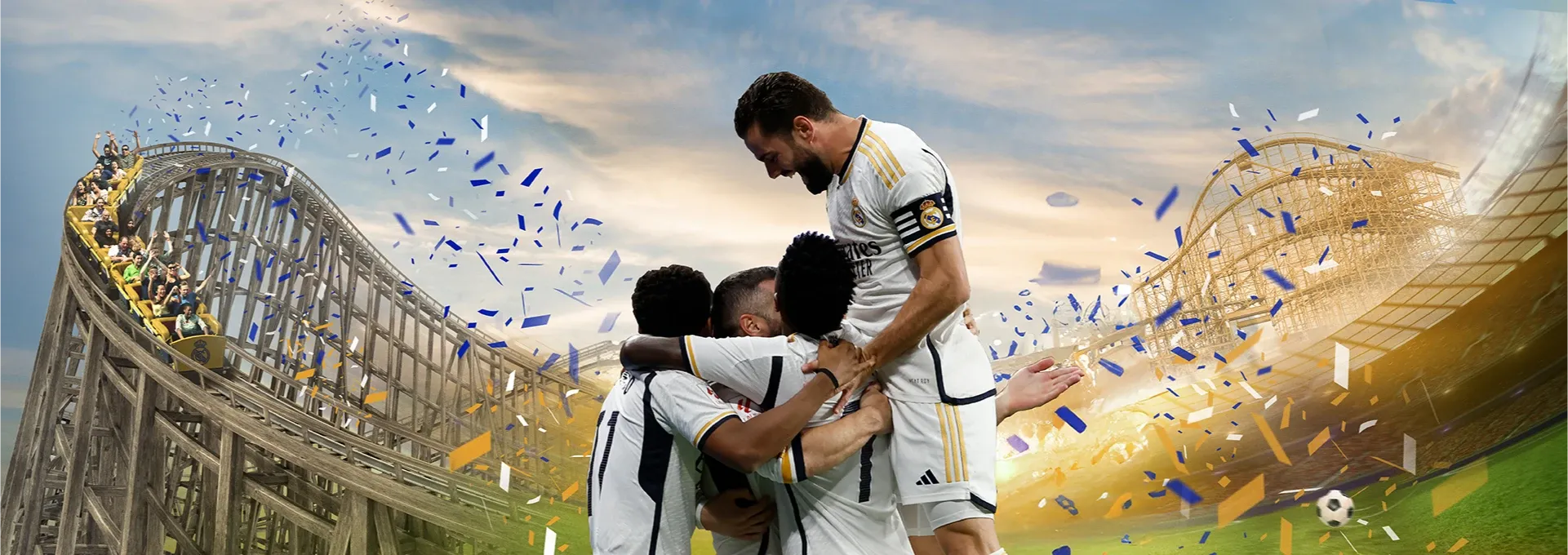 1 Day – 2 Park Pass (Real Madrid World with Meal + Any 1 Park) - Image 1